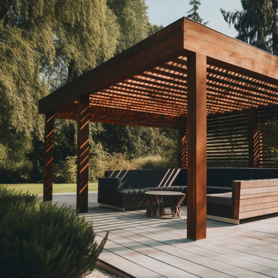 Pergola en madera